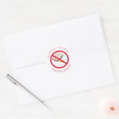 Gepersonaliseerde eiallergie Stickers (Envelop)