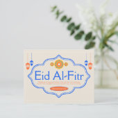 Gepersonaliseerde Eid Al-Fitr-viering Briefkaart (Staand voorkant)