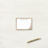 Gepersonaliseerde Eiffeltoren Post-it Notes (Op bureau)