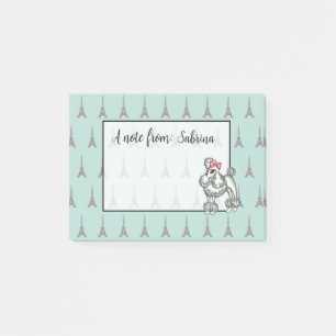 Gepersonaliseerde Eiffeltower Frans poolNotitieblo Post-it® Notes