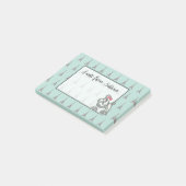 Gepersonaliseerde Eiffeltower Frans poolNotitieblo Post-it® Notes (Schuin)