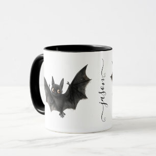 Gepersonaliseerde eigenzinnige Halloween Bat Koffi Mok