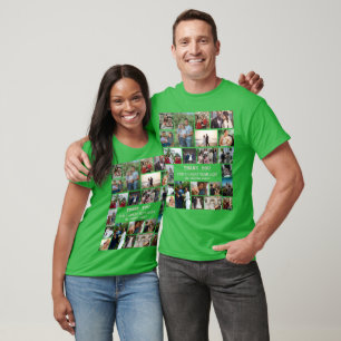 Gepersonaliseerde Eind Van Jaar Familie 22 Foto Co T-shirt