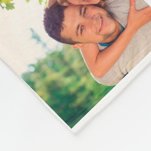 Gepersonaliseerde eindejaarsfamilie 22 Foto-collag Fleece Deken (Hoek)