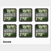 Gepersonaliseerde Elderberry Vierkante Sticker (Vel)