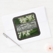 Gepersonaliseerde Elderberry Vierkante Sticker (Envelop)