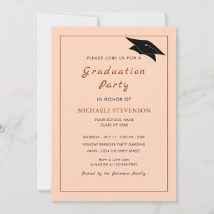Gepersonaliseerde Elegant Design Afstuderen Invita
