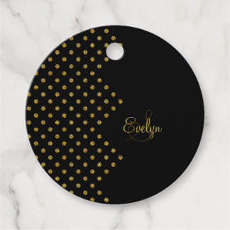 Gepersonaliseerde Elegant Glitter Gold Favoriet Ta Bedankjes Labels
