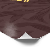 Gepersonaliseerde Elegant Goud Islamitisch Arabisc Perfect Poster (Hoek)