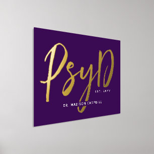 Gepersonaliseerde Elegant PsyD Doctor in de Psycho Folie Afdrukken