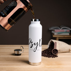 Gepersonaliseerde Elegant PsyD Doctor in de Psycho Waterfles