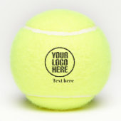 Gepersonaliseerde Elegant Script Naam Bedrijf Tennisballen (Achterkant)