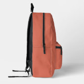 Gepersonaliseerde Elegant Terracotta Monogram en N Bedrukte Rugzak (Links)