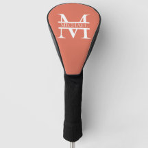 Gepersonaliseerde Elegant Terracotta Monogram en N