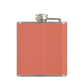 Gepersonaliseerde Elegant Terracotta Monogram en N Heupfles (Achterkant)