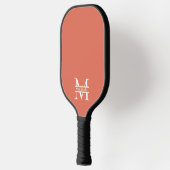Gepersonaliseerde Elegant Terracotta Monogram en N Pickleball Paddle (Links)