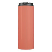 Gepersonaliseerde Elegant Terracotta Monogram en N Thermosbeker (Achterkant)