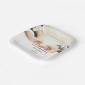 Gepersonaliseerde Elegante Bruiloft Partij Papier  Papieren Bordje (Gebogen)