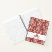 Gepersonaliseerde elegante Franse Toile Notitieboek (Binnen)