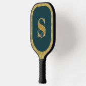 Gepersonaliseerde elegante monogram scriptnaam pickleball paddle (Links)