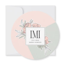 Gepersonaliseerde Elegante Rustieke Moderne Huweli