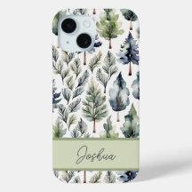 Gepersonaliseerde Elegante Salie Green Fir Tree