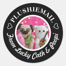 Gepersonaliseerde elegante zwarte foto mail stijlv