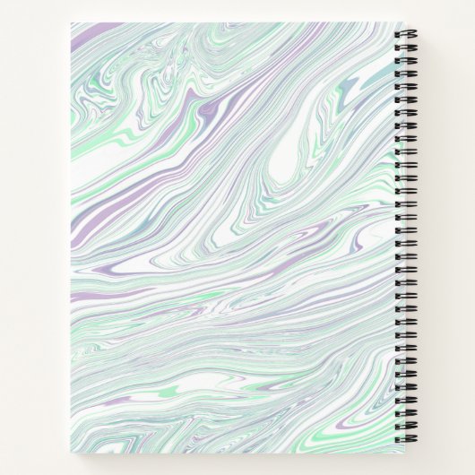 Gepersonaliseerde elegantie: Custom 8.5" x 11" mer Notitieboek (Achterkant)