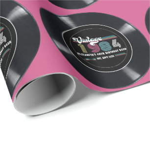 Gepersonaliseerde elke leeftijd  aangepaste foto V Cadeaupapier