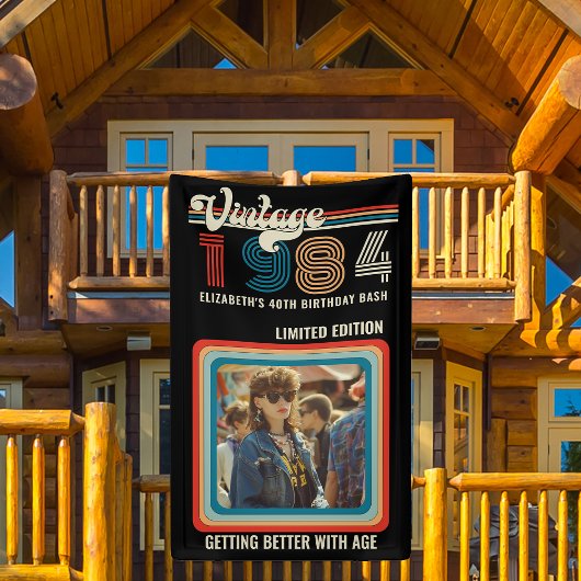 Gepersonaliseerde elke leeftijd aangepaste foto V Spandoek