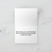 Gepersonaliseerde elke naam nuchtere verjaardag kaart (Binnen)