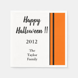 Gepersonaliseerde Elke Naam Trendy Happy Halloween Servet