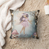 Gepersonaliseerde Enchanted Forest Fairy Girl's Kussen (Deken)