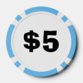 Gepersonaliseerde enge clown composiet poker chips (Achterkant)