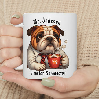 Gepersonaliseerde Engels Bulldog Coffee Mok Fun Gi
