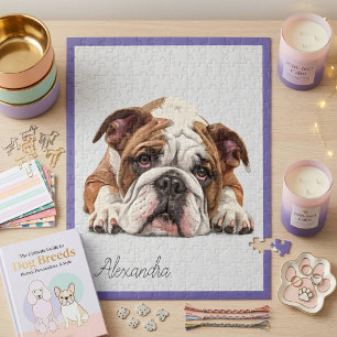Gepersonaliseerde Engelse Bulldog Legpuzzel