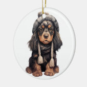 Gepersonaliseerde Engelse Cocker Spaniel Dog Art Keramisch Ornament (Links)