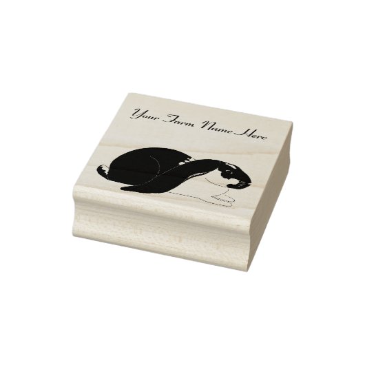 Gepersonaliseerde Engelse Lop Bunny Rabbit Rubberstempel (Stempel)