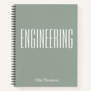 Gepersonaliseerde Engineering Graph Paper Simple S Notitieboek