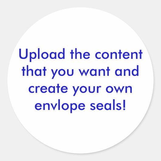 Gepersonaliseerde envelop afdichtingen ronde sticker (Voorkant)