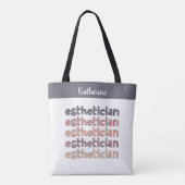 Gepersonaliseerde Estheetiker Visagist Schoonheids Draagtas (Achterkant)