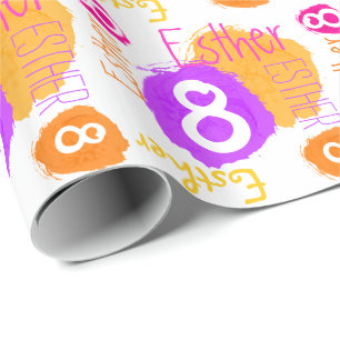 Gepersonaliseerde Esther 8th de omslag van de verj Cadeaupapier