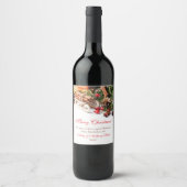 Gepersonaliseerde etiketten van de Kerstmiswijn |  (Voorkant)