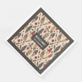 Gepersonaliseerde etnische servetten Classic Boho  (Hoek)