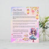 Gepersonaliseerde Fairy Happy Birthday Letter voor (Staand voorkant)