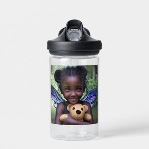 Gepersonaliseerde Fairy Meisje en Teddy Beer Waterfles