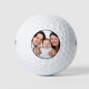 Gepersonaliseerde familie 1 foto golfballen