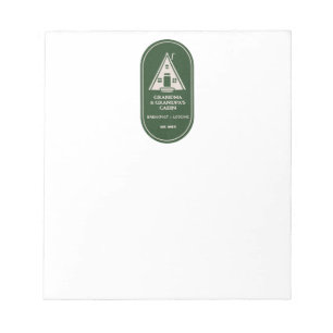 Gepersonaliseerde familie A Lijst A-lijst Cabin Notitieblok