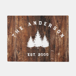 Gepersonaliseerde Familie Huis Decor Rustiek Hout Deurmat