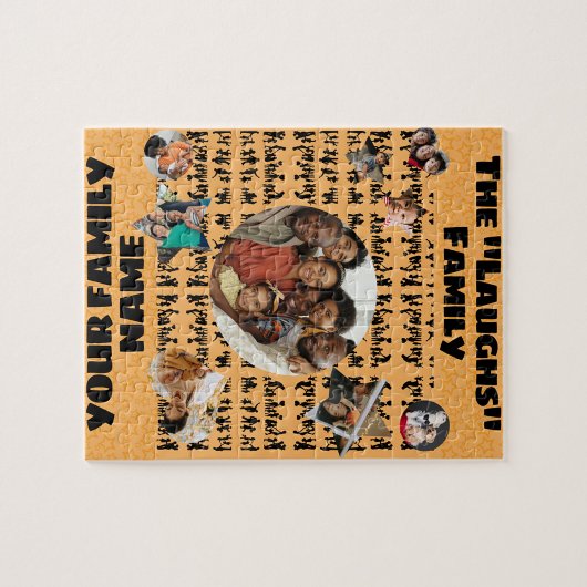 Gepersonaliseerde familie puzzel legpuzzel